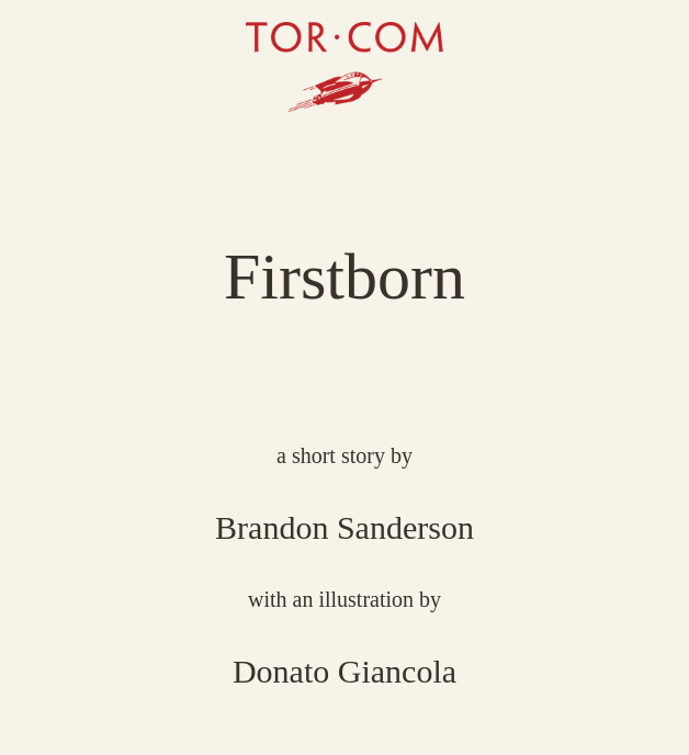 Empty Author: Firstborn (EBook, 2008, Tor.com)